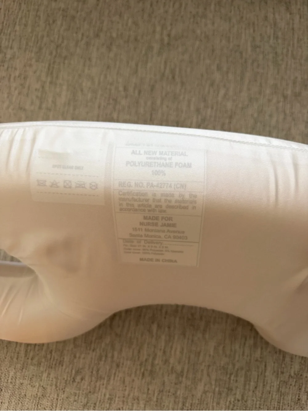 Nurse Jamie Cream Pillow